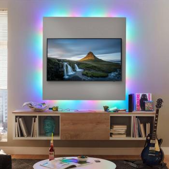 Kit de Tiras LED SimpLED Motion 10m 17W RGB, Autoadhesivo, Flexible y Cortable