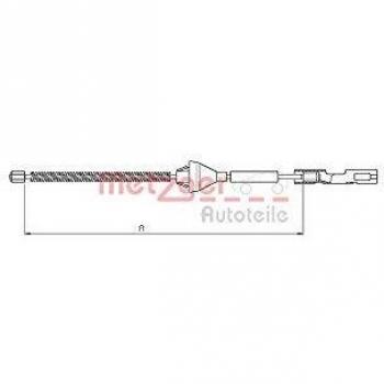 Metzger 10.5365 Cable de accionamiento, freno de estacionamiento