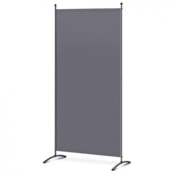 Biombo Separador de 1 Panel Angel Living, Decoración Elegante, Separador de Ambientes Plegable, Divisor de Habitaciones, 80X180 cm (Gris)