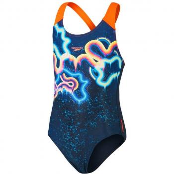 Bañador de niña de natación Speedo Digital Placement Splashback