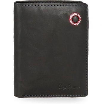Cartera Pepe Jeans Badge Vertical de Piel Color Azul Marino