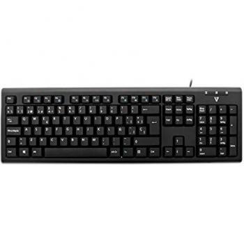 V7 USB Multimedia Keyboard ES PERP, Monocolor