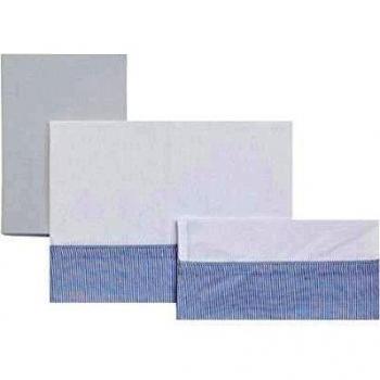 Cambrass Star - Sabana para moisés, pack de 3, color azul/star celeste