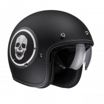 HJC Moto Casco FG de 70s Apol mc5 F, Negro, Tamaño XS