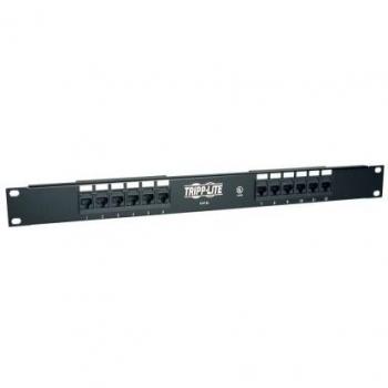 Tripp Lite 12-Port 1U Rackmount Cat5e 110 Patch Panel 568B, RJ45 Ethernet