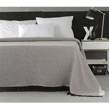 Plaidtor Nigeria Plaid Multiusos, Algodón, Marron, 180x270 cm