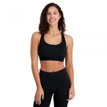 Sujetador deportivo Le Coq Sportif Brassi negro puro - L, características: sujetador de entrenamiento, color negro, talla L, diseño cómodo y soporte adecuado para actividad física