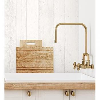 Papel Pintado Vinílico Lavable Efecto Listones de Madera Tablas Blancas - Rollo 10 m x 0,53 m