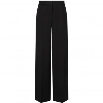 Dolce & Gabbana Women's Wide-Leg Trousers in Black, Size 42, FTC31TFU28JN0000