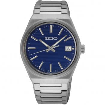 Reloj Seiko Hombre SUR555P1 Automático Acero Inoxidable Esfera Azul 39mm Cristal de Zafiro Indicador de Fecha