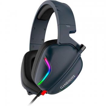 Havit H2019U Auriculares Gaming con Iluminación RGB, Sonido Envolvente, Conexión Alámbrica, Diadema Ajustable - Negro/Azul
