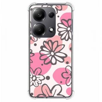 Funda Antigolpes de Silicona para Xiaomi Poco M6 Pro 4G con Diseño de Flores 09