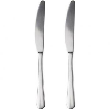 Set de 2 cuchillos de acero inoxidable reciclado con acabado brillo natural San Ignacio SG7769
