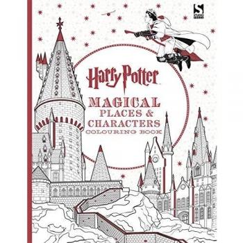 Libro para Colorear de Lugares y Personajes Mágicos de Harry Potter
