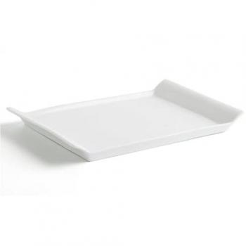 Bandeja de Aperitivos Quid Gastro Fresh 26 x 18 cm Cerámica Blanco (6 Unidades)