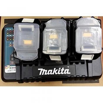 Makita - Kit de fuente de alimentación, cargador doble DC18RD, 3 baterías 18 V-5 Ah, 198458–6