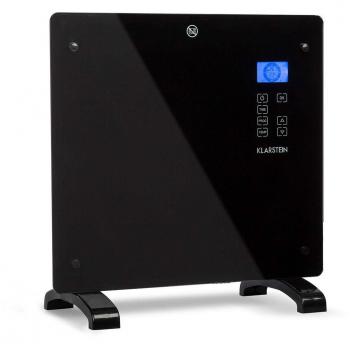 Convector Eléctrico Klarstein Norderney 1000W con Termostato y Temporizador para 20m2 Negro