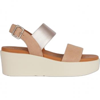 Sandalias de cuña Geox Xand 2.2S para mujer en beige rosado/champán