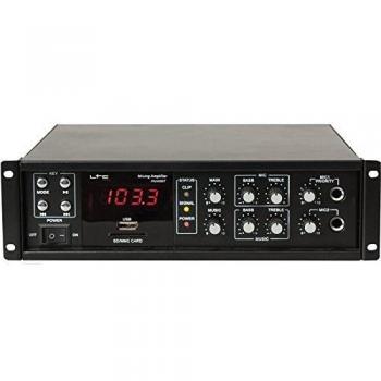 Amplificador de 80W LTC PAA80BT con Bluetooth, USB, SD y sintonizador FM - Negro