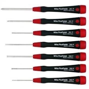 Wiha 260PK7 PicoFinish - Juego de destornilladores para mecánica de precisión
