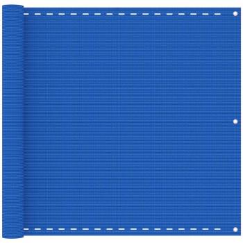 Toldo para balcón HDPE azul 90x600 cm