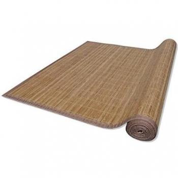 vidaXL Alfombra de bambú Natural Cuadrada Color marrón, 200 x 300 cm