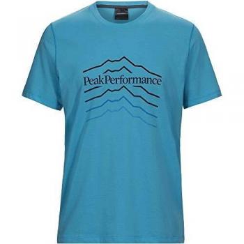 PEAK PERFORMANCE Explore Camiseta, Hombre, lt Mosaic Blue, XL