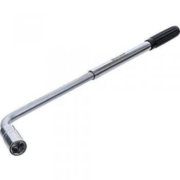 Llave de tuerca de rueda telescópica BGS DIY 12,5 mm (1/2) | SW 17 x 19 mm | Longitud ajustable 310 - 520 mm
