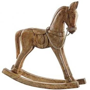 Figura Decorativa Balancín Caballo Marrón 61 x 15 x 63 cm