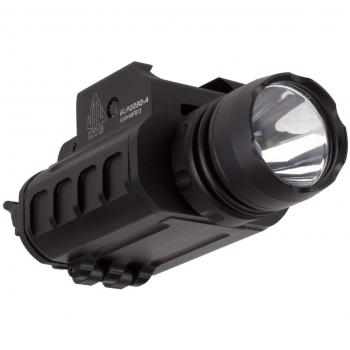 UTG Tactical Pistol Flashlight, 23mm CREE Q5 LED IRB, Quick-Detach Lever Lock Weaver/Picatinny Mount, Leapers UTG Compact LED Weapon Light, 400 Lumen, QD Lever Lock,