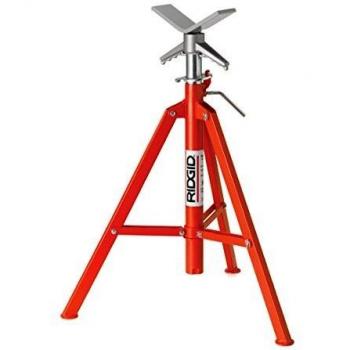 RIDGID 22168 Model VF-99 V Head High Folding Pipe Stand, 12-inch Pipe Stand