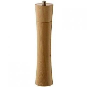 Zassenhaus Molinillo de Pimienta Frankfurt, de Madera de Haya con Mecanismo de cerámica de Alto Rendimiento Ajustable, Natural, 30 cm