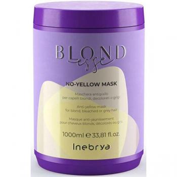 Inebrya BLONDesse No-Yellow Hair Mask 1000 ml - Yellow Tone Neutralizing Treatment for Blondes