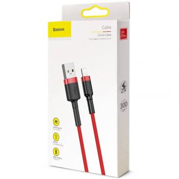 Baseus Lightning Cafule Cable 2A, 3m Rojo