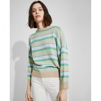 Jersey de mujer de rayas de manga larga