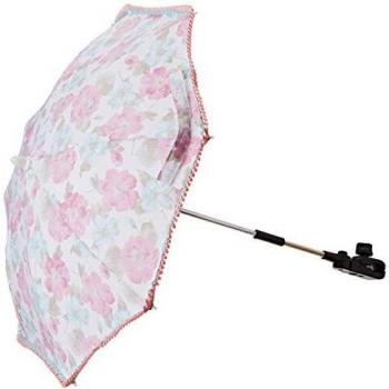 Babyline Spring - Sombrilla para silla de paseo, color rosa / aguamarina