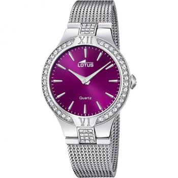 Reloj Lotus Bliss 18894/3 para Mujer, Esfera Morada, Acero Inoxidable Color Plata