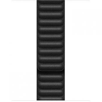 Apple Watch Correa de eslabones de Piel Negro