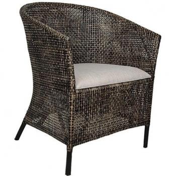 Taburete Alto Romimex de Madera de Teca y Ratán con Cojín, Color Marrón Natural, Dimensiones 58 x 110 x 60 cm
