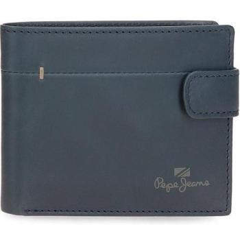 Cartera vertical Pepe Jeans Staple Azul marino con cierre de click