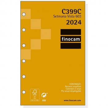 Recambio Anual 2024 Classic C399C 603 - Catalán (Semana Vista Horizontal)