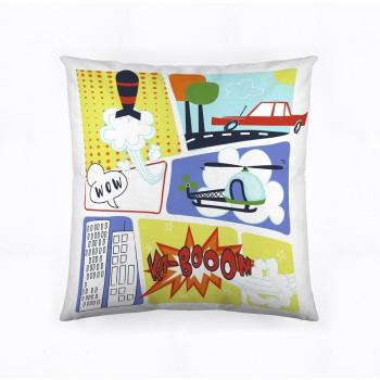Munich Play Kid Funda de Cojín, Algodón, Multicolor, 50 x 50 cm