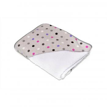 Belino 615400 - Capa de baño con capucha, diseño de topos, 90 x 90 cm, multicolor