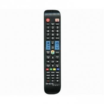 Telecomando Original Bravo 1 para TV Samsung, Preprogramado y Listo para Usar, Color Negro