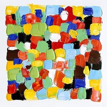 Cuadro Abstracto Kuatéh 100 x 100 cm Óleo sobre Lienzo en Colores