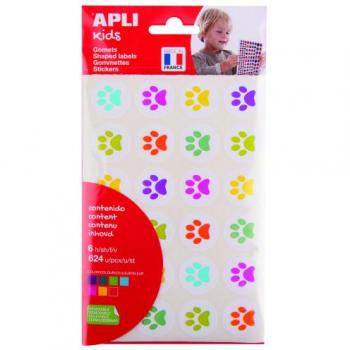 Pack de pegatinas adhesivas con diseño de huellas de gatitos APLI 19721
