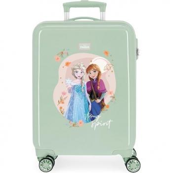 Maleta de Cabina Disney Frozen Strong Spirit Rígida 55cm Verde 34L