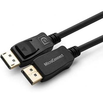 Cable DisplayPort 1.2 4K de 0,5m - Color Negro