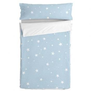 Saco Nórdico Happyfriday Little Star Blue 105x200 cm - 100% Algodón - Sin Relleno - Fabricado en España