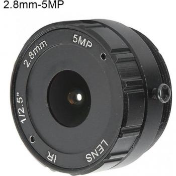 Lente CCTV Fijo 2.8mm 5MP HD Montaje CS para Cámara de Seguridad